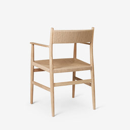 ARV Dining Chair with Armrest - Woven