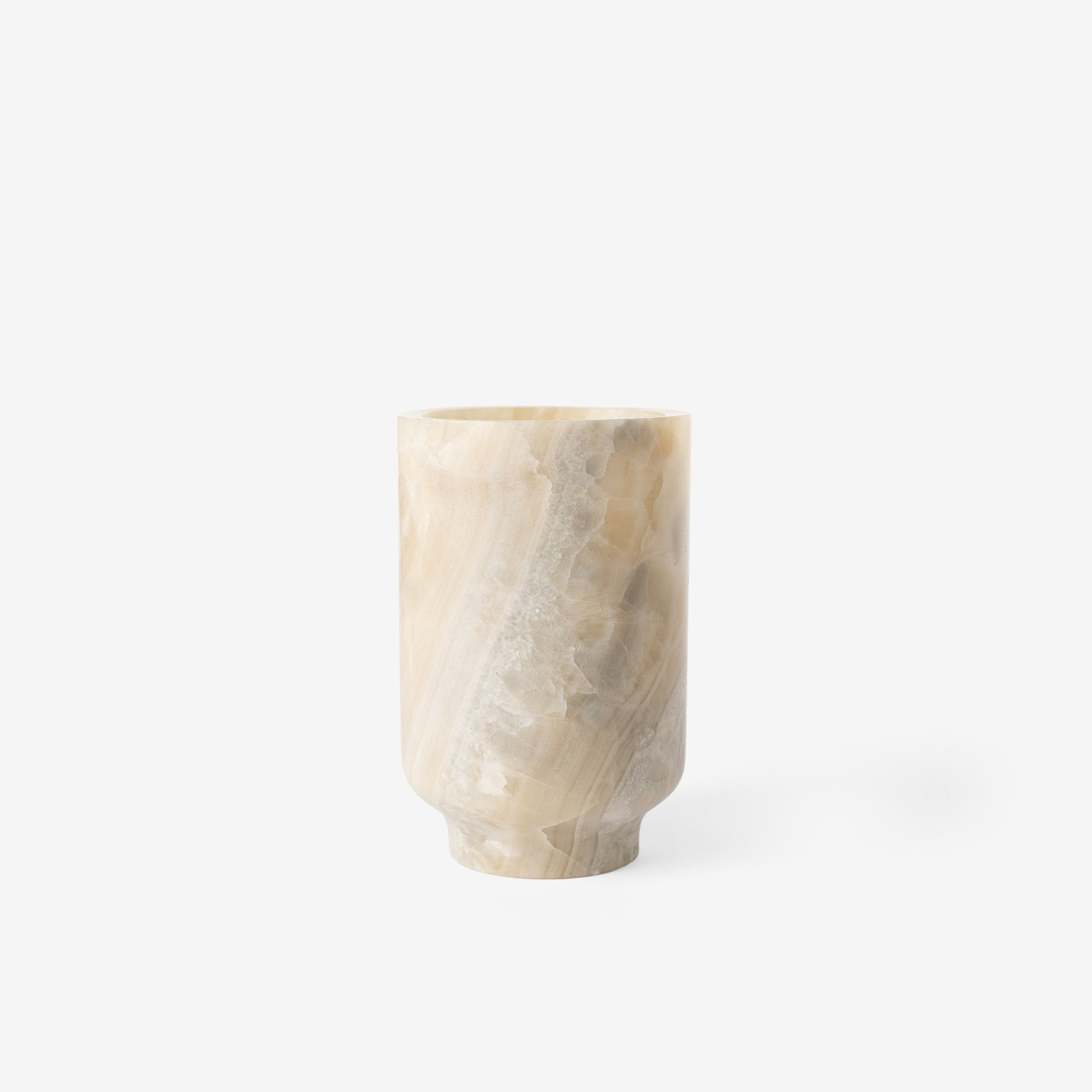 Trio de Petits vases en onyx - Label Emmaüs Trio de Petits vases en onyx - Label Emmaüs