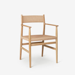 ARV Dining Chair with Armrest - Woven