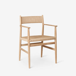 ARV Dining Chair with Armrest - Woven