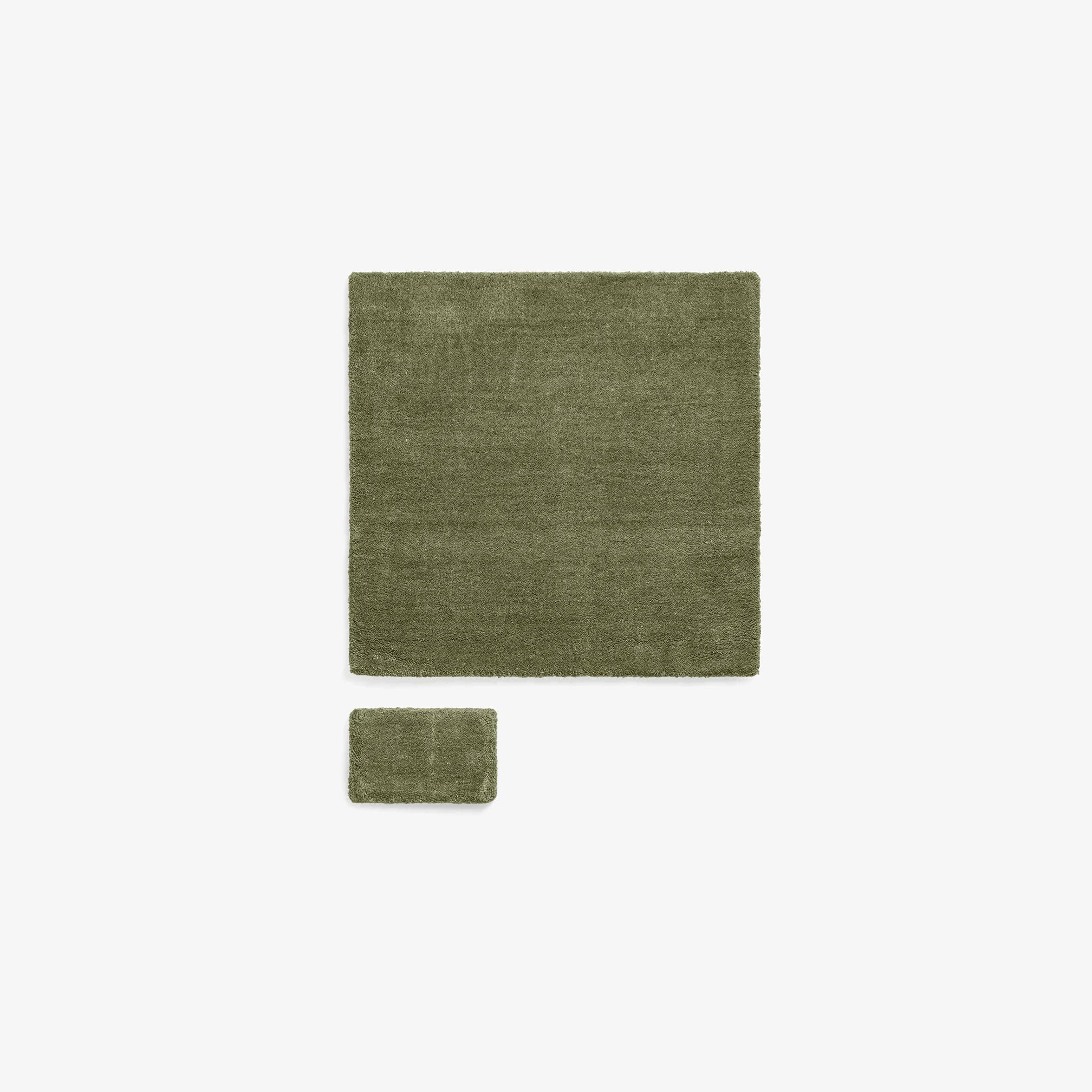 Solid Wool Rug - Olive