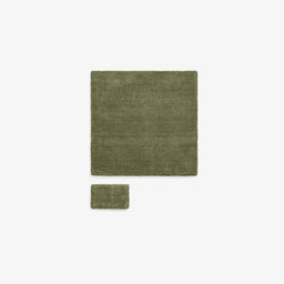 Solid Wool Rug - Olive