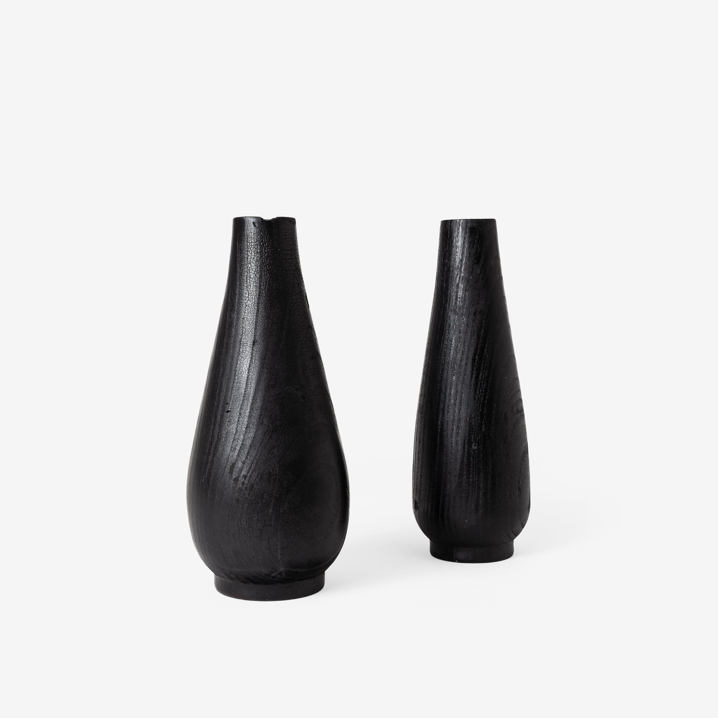 Burnt Wood Vase, Narrow – Leibal