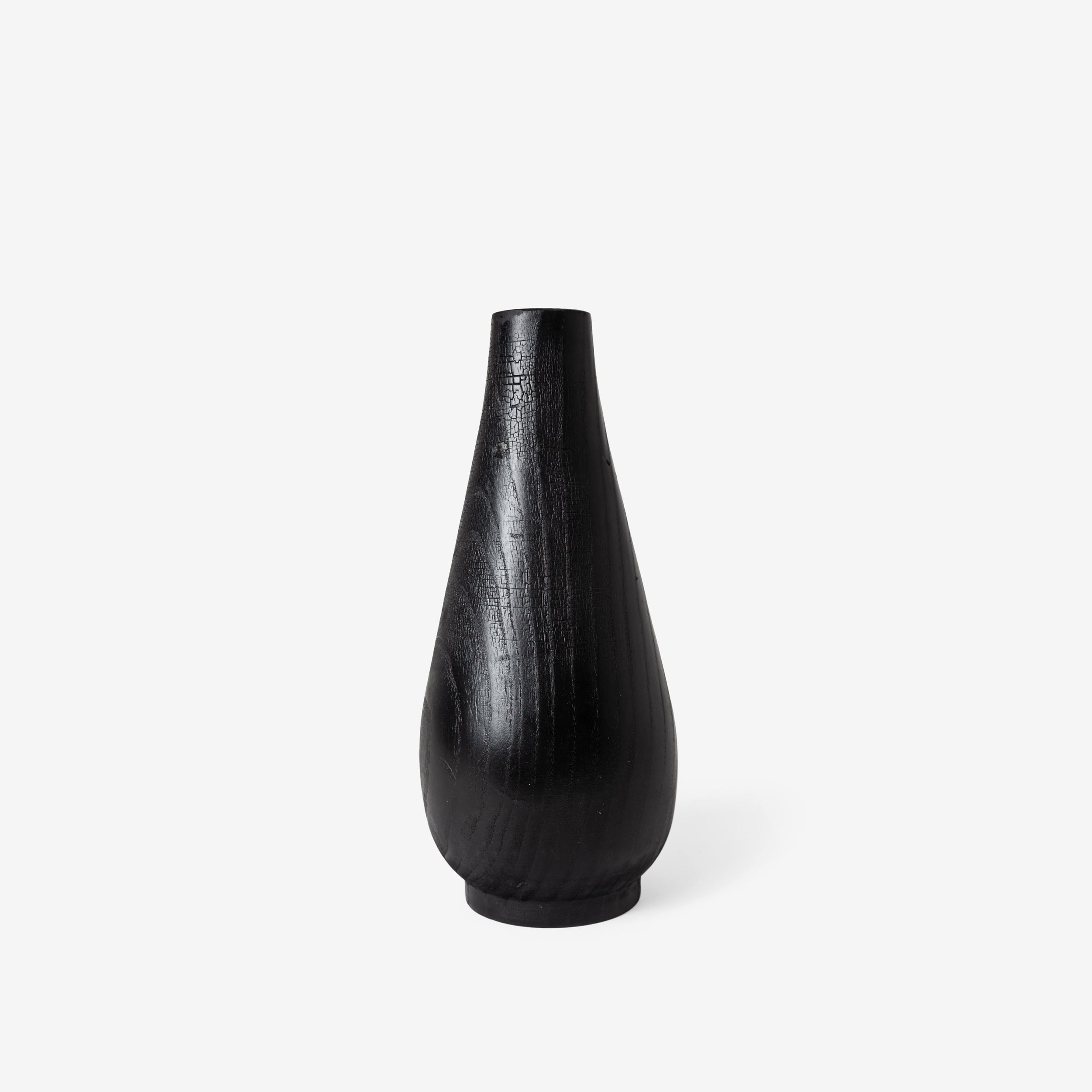 Burnt Wood Vase, Wide – Leibal