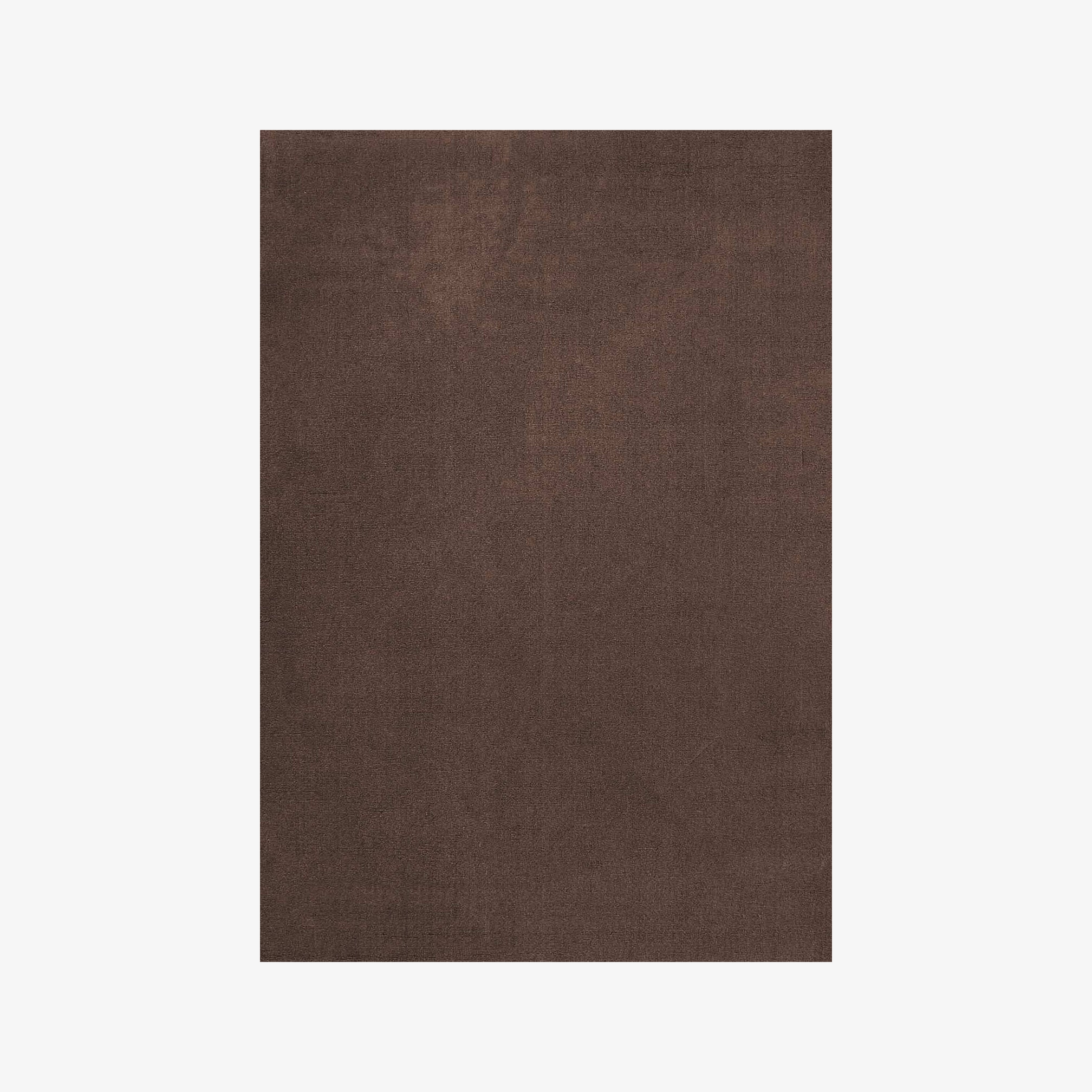 Solid Wool Rug - Coffee