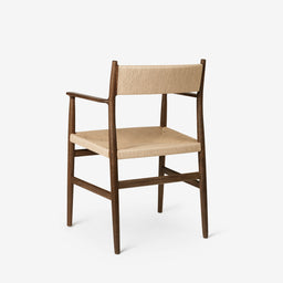 ARV Dining Chair with Armrest - Woven