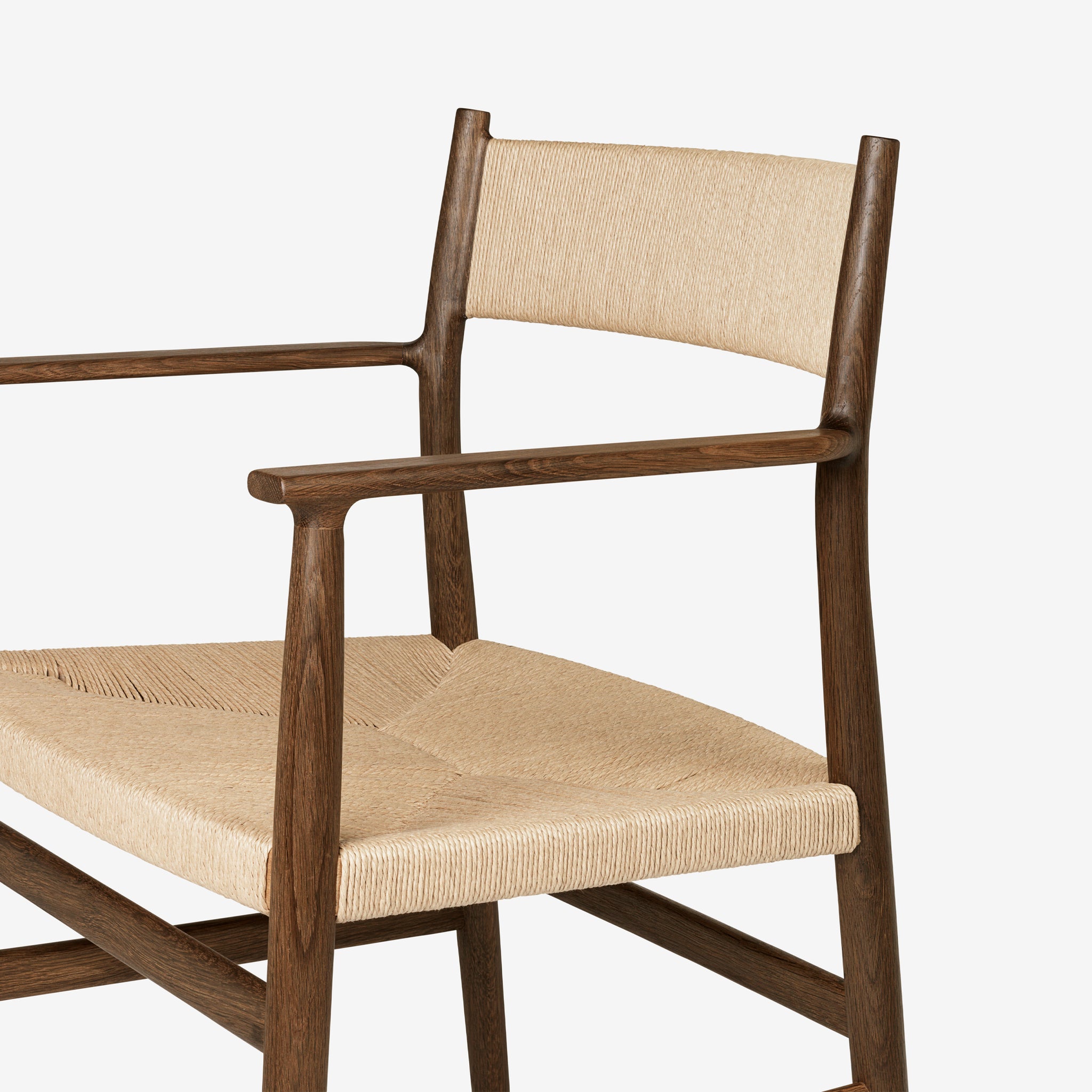 ARV Dining Chair with Armrest - Woven