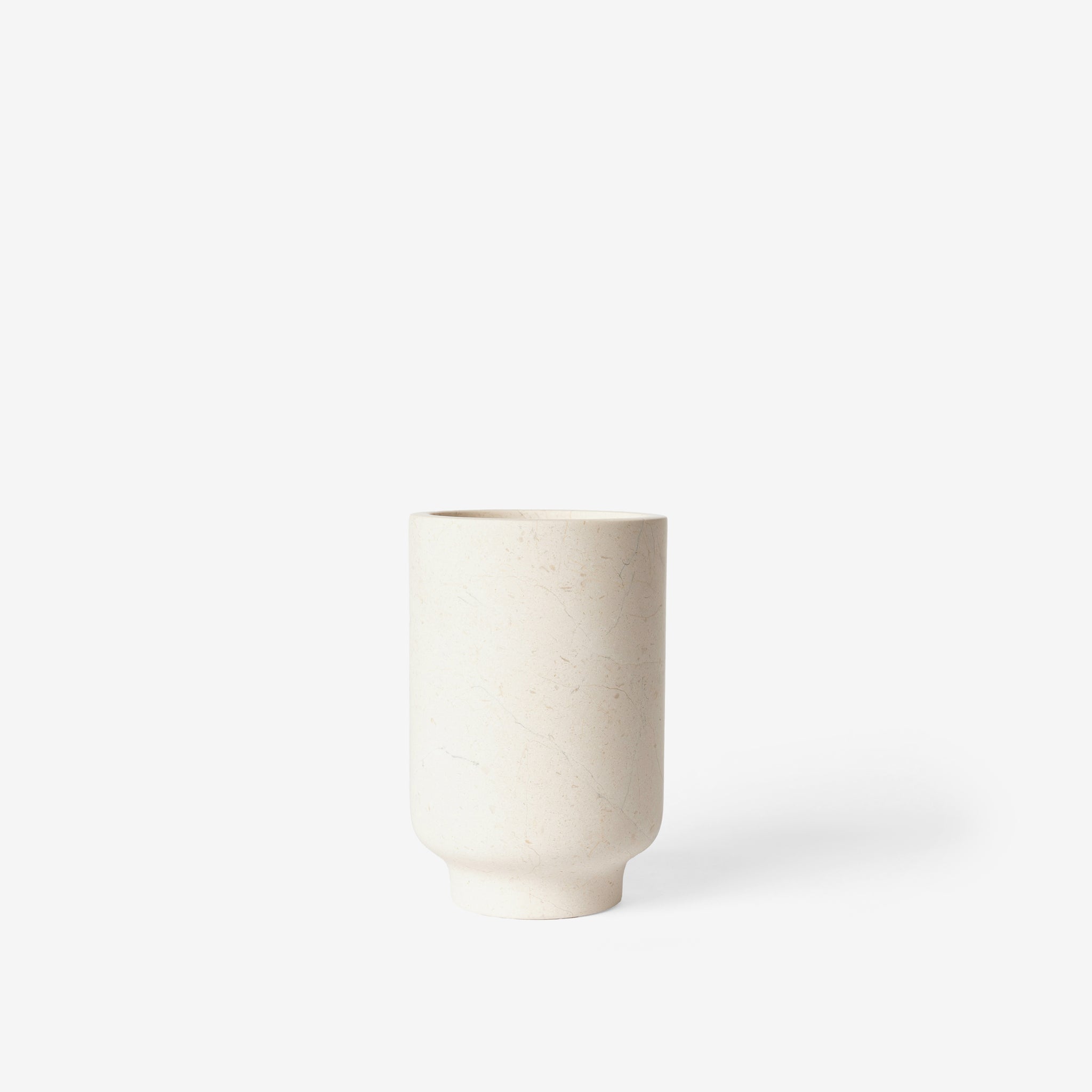 Large Vase, Crema Marfil Marble