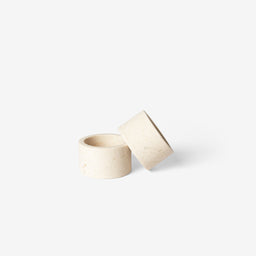 Napkin Ring, Crema Marfil Marble