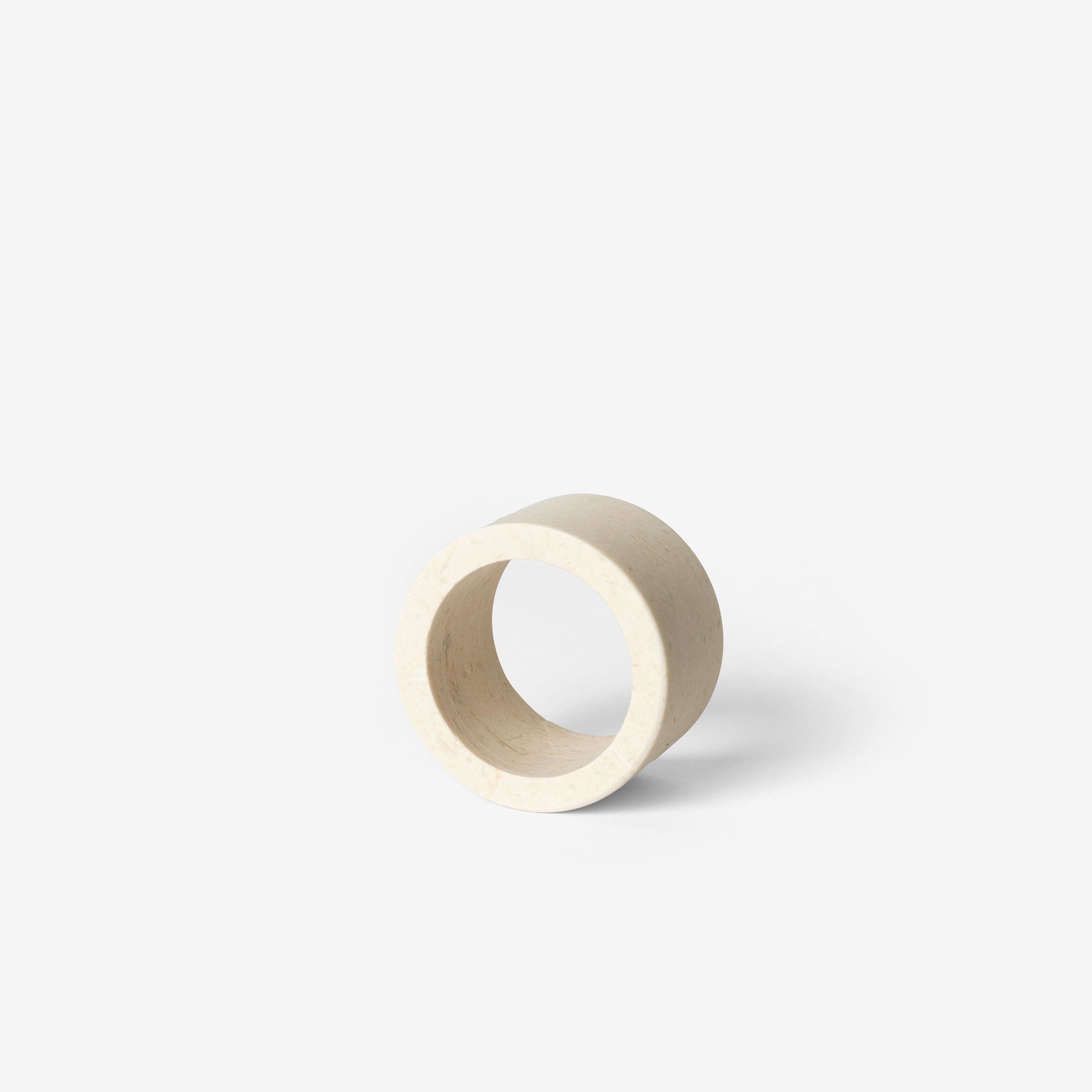 Napkin Ring, Crema Marfil Marble