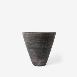Ceramic Orchid Pot, Black