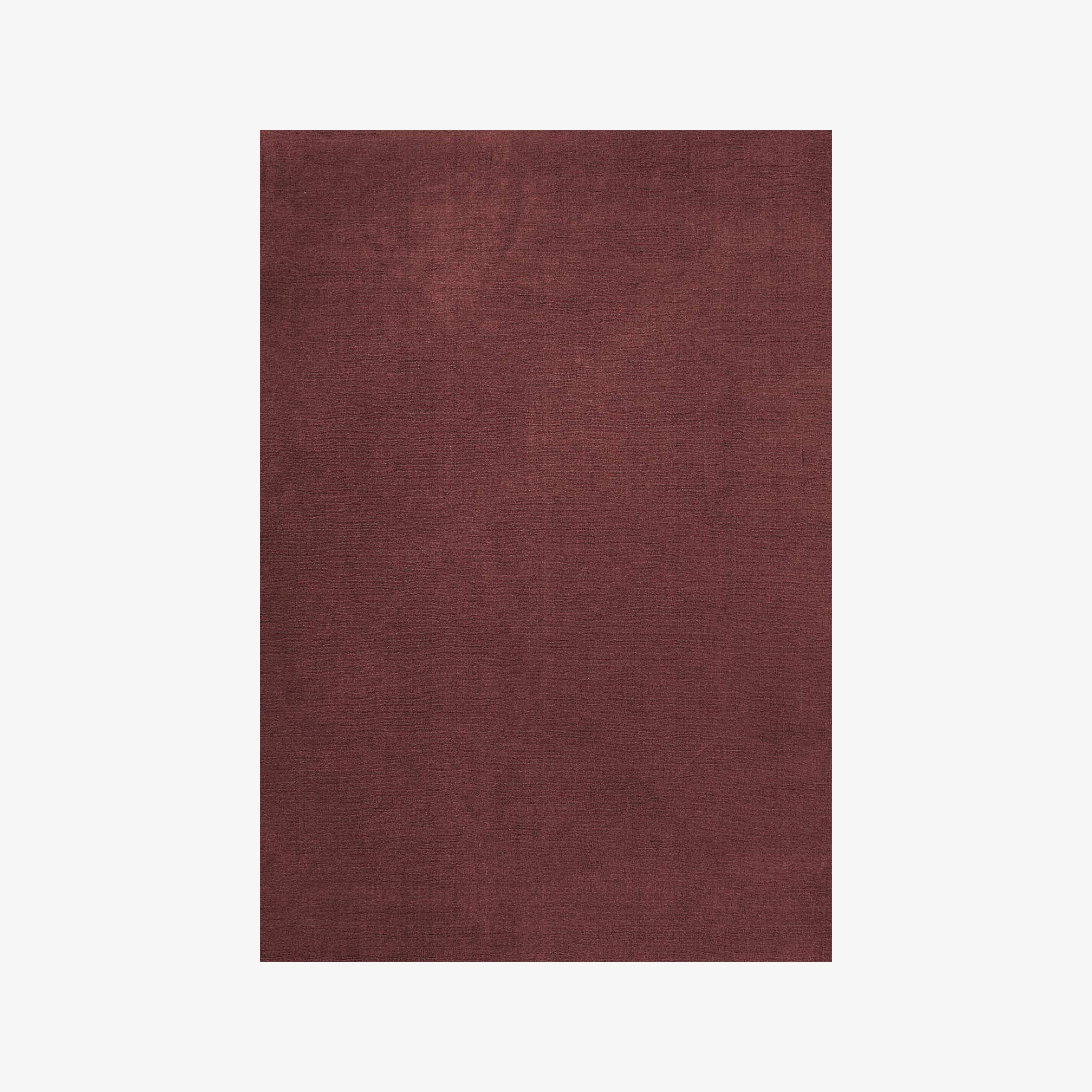 Solid Wool Rug - Ruby Red