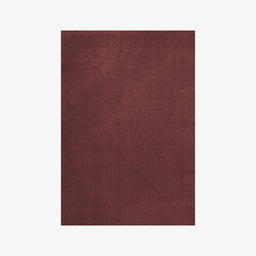 Solid Wool Rug - Ruby Red