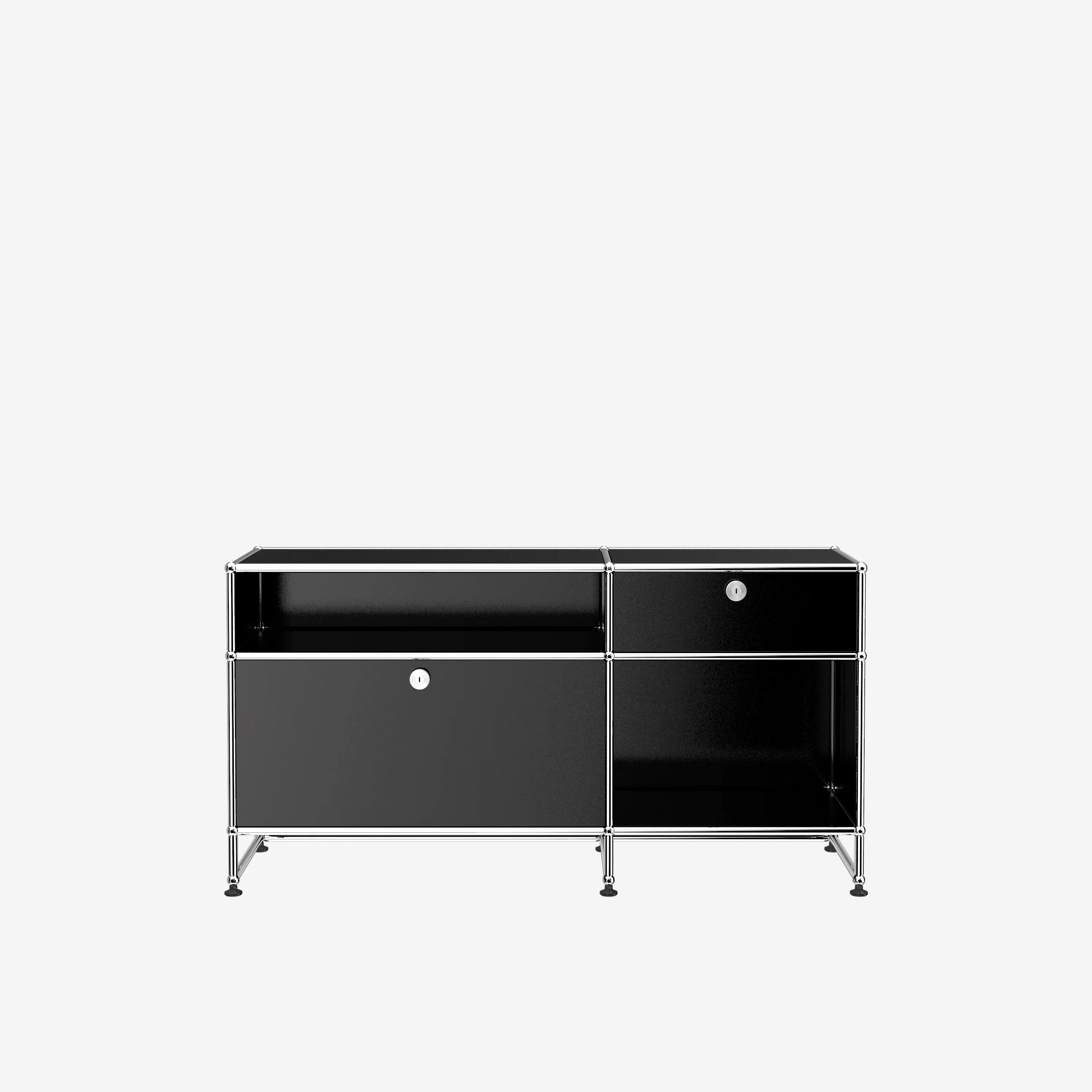 ※お値下げしました※⑤ USM Haller USM Haller Sideboard 3 Open / 3 Flaps Graphite black - FAST
